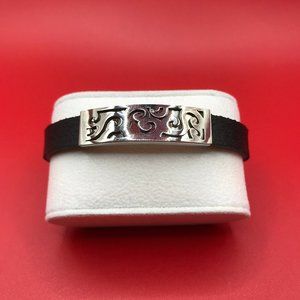 Genuine Leather Stamped Stainless Steel slider Strong Magnetic Clasp NEW